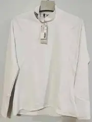 Adidas Cold.RDY Mock Neck Long Sleeve Training Tee Womens, White, Size Medium
