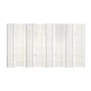 Room Divider Screen Privacy Wood Dividers Stand 8 Panel Nova White