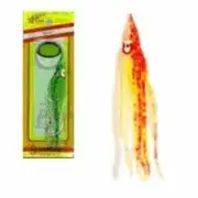 Silver Horde 10928139 Rigged Squid Glow/Flame Spatter Back