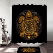 Oriental Turtle Shower Curtain