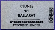 VR Ticket - CLUNES to BALLARAT - Pensioner Economy Single