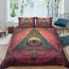 Doona Cover Set The Eye of God Printed Bedspreads Boy Man Home Textiles29