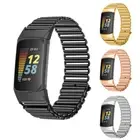 For Fitbit Charge 6 5 Stainless Steel Smart Watch Strap Wrist Link Band Bracelet