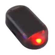 1 PCS Universal Car Led Light Security System Warning Theft Flash Blinking Fake Solar Alarm red