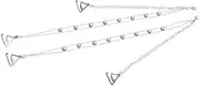 KESYOO Pearl Bra Straps Pearl Bra Belt Replacement Adjustable Shoulder Straps Invisible Anti Skid Bra Chain for Woman Lady Bra Tops Dress