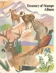 Vintage 1981 Treasury of Stamps - Wilderness Deer Ducks Antelope USPS Unused