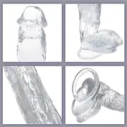 Gybsp Amazing Adullt Funny Toy Massager Waterproof adullt Toys, Female Realistic Dildos with Powerful Suction Cups, Soft Silicone Dilos Sex Toys for Anal Dildos, Real Penis Penis Copies