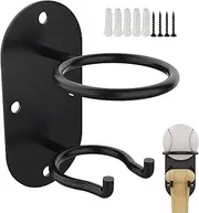Baseball Bat Wall Mount, 2 in 1 Metal Round Ball Holder, 4.72x2.36in Heavy Duty Storage Bracket, Baseball Bat Organizer for Kids, Adults, Sports Accessories and Enthusiasts