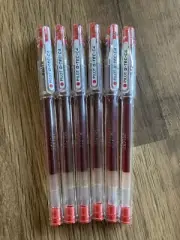 Pilot G-TEC-C4 0.4mm Red Ultra Fine Roller Ball Gel Pen, BL-GC4-R ( PKT 6 PENS)
