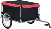 Bike Trailer Black and Red 65 kg,Bicycle Trailers 11.4KG-92588