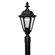 Hinkley Lighting Manor House 3 Lt Outdoor Post Top/Pier Mount, Black - 1441BK