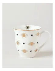 [Heritage] Honey Bee Mug Set of 2 in Black/Gold