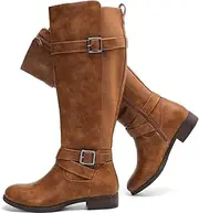Luoika Women's Extra Wide Calf Knee High Boots, Wide Width Winter Tall Boots.