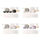 Portable Tea Pot Set 1 Pot and 3 Cups Portable Porcelain Teacups Kung Fu Teapot