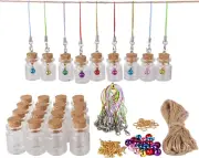 25Pcs Small Glass Bottles with Cork Stoppers DIY Art Craft Storage 5Ml Mini Glas