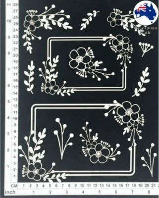 Chipboard Embellishments for Scrapbooking, Cardmaking - Wildflowers 02 CB4073