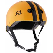 S-One Helmet Lifer 2XL Bright Orange/Black Stripes