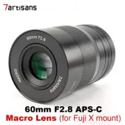 7Artisans 60mm F2.8 APS-C Macro Lens For Fujifilm Fuji X Mount Mirrorless Camera