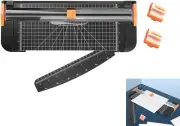 A4 Paper Cutter with Safety Protection Device and Side Ruler, Suitable Craft Pa