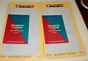 lot of 2 Crafter's Choice - Magnetic Canvas with high tack adhesive 5" x 8"
