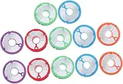 NOLITOY 12pcs Fishing String Winder Spool Durable Main Shaft Storage Wheel Random Color