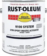 Rust-Oleum High Performance 9100 System DTM Epoxy Mastic Coating, Standard Activator, 3.78 Litre (Pack of 2)