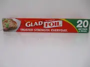 GLAD ALUMINIUM FOIL ROLL. 20 METRES X 30CM