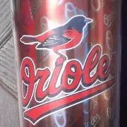 MLB BALTIMORE ORIOLES DOUBLE WALLED COFFEE MUG NO HANDLE 16 ounces 3d