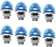 Jewel Mini Watermelon Light Clear Lens and Blue LEDs - 8 Pack | JWL1024