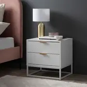 Inca Bedside Table - White