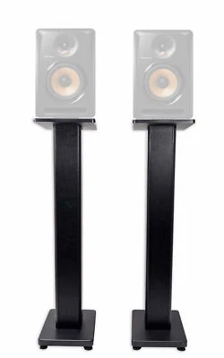 (2) Rockville 36” Studio Monitor Speaker Stands For Pioneer DJ Bulit8