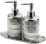 Lotion Dispenser Gold Ceramics Lotion Soap Bottle - Silver Lotion Dispenser Shower Soap Dispenser Pump Suitable for Bathroom Decoration Dish Soap Bottle