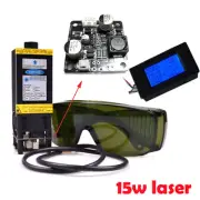 Focusable 450nm 15W Blue Laser Module & Heatsink For Laser Engraver Laser module