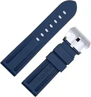 [UMCNVV] Fluorine Rubber 22mm 24mm Watch Band Silicone Watchband For Panerai Watch Strap