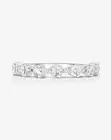 D-E/VS 0.35 Ct 7 Pear Shape Natural Round Diamond Ring For Women, 14k W' Gold