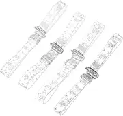 [COLLBATH] Fashionable Non-skid Bra Extend Straps 4 Pack Bra Shoulder Belt Sturdy and Comfortable for Women