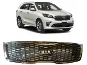 FOR KIA SORENTO 2019 2020 UPPER RADIATOR GRILLE FRONT BUMPER CHROME MESH GRILL