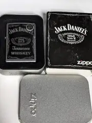 ZIPPO 2008 JACK DANIEL'S BLACK LABEL STREET CHROME LIGHTER SEALED IN BOX R812