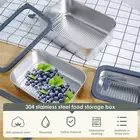 3Pcs Food Storage Container 304 Stainless Steel Meal Prep Containers 650ML Kgr