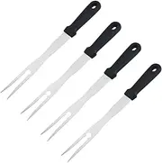 YARNOW 4pcs Stainless Steel Barbecue Forks Practical Outdoor Needles with Ergonomic Handle Smooth Edges for Easy Cleaning Durable and Long Lasting BBQ Tools for Grilling