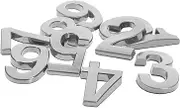 Gadpiparty 10pcs Self Adhesive House Numbers Mailbox Room Sign for Apartments Offices Durable Address Markers with Visibility Easy Application Stylish Design