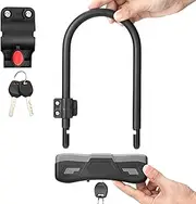 Lock Bike - U Shaped Bike Lock | Heavy Duty Anti-Theft | U Shaped Locks with Key | Cycling Supplies for Rack Handlebar Commuting Travel Outdoor School Adult Mountain Kids Road