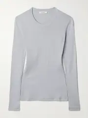 [LEMAIRE] LEMAIRE - Cotton-jersey T-shirt - Light gray - x small x small Gray