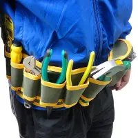 在飛比找Yahoo!奇摩拍賣優惠-【金牌】鵬工 帆布工具包多功能腰掛包防水耐磨電工維修腰包挎包