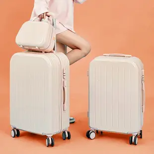 優樂悅~行李箱女鏡面防刮耐磨拉桿箱學生高顏值新款密碼箱男拉鏈旅行箱2