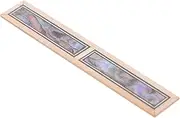 [GREENADSCAPE] Guitar Bridge Inlay Decorative Applique for Classical Guitar Elegant Shell Design Easy to Install Accessory for String Instrument Upgrade
