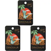 3x Geek Culture Dinosaur Enamel Pin Button Badge/Brooch Jewellery Tyrannosaurus
