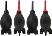 4PCS Rocket-Shaped Air Blower, Professional Rocket Air Blower Duster, Camera Duster Blaster Dust Cleaner, Dust Cleaner for DSLR Camera Lens/Sensor/Filters Cleaning