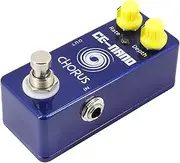 Guitar Chorus Pedal Electric Guitar Effects Pedal True Bypass Zinc Alloy Shell Dc 9V 6.35Mm Input/Output Face E/Depth 2 Knobs Guitar Chorus Effector Blue Blue