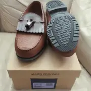 NEW Allen Edmonds 14 EEE 3e Wide Nashua mens leather dress shoes rubber soles